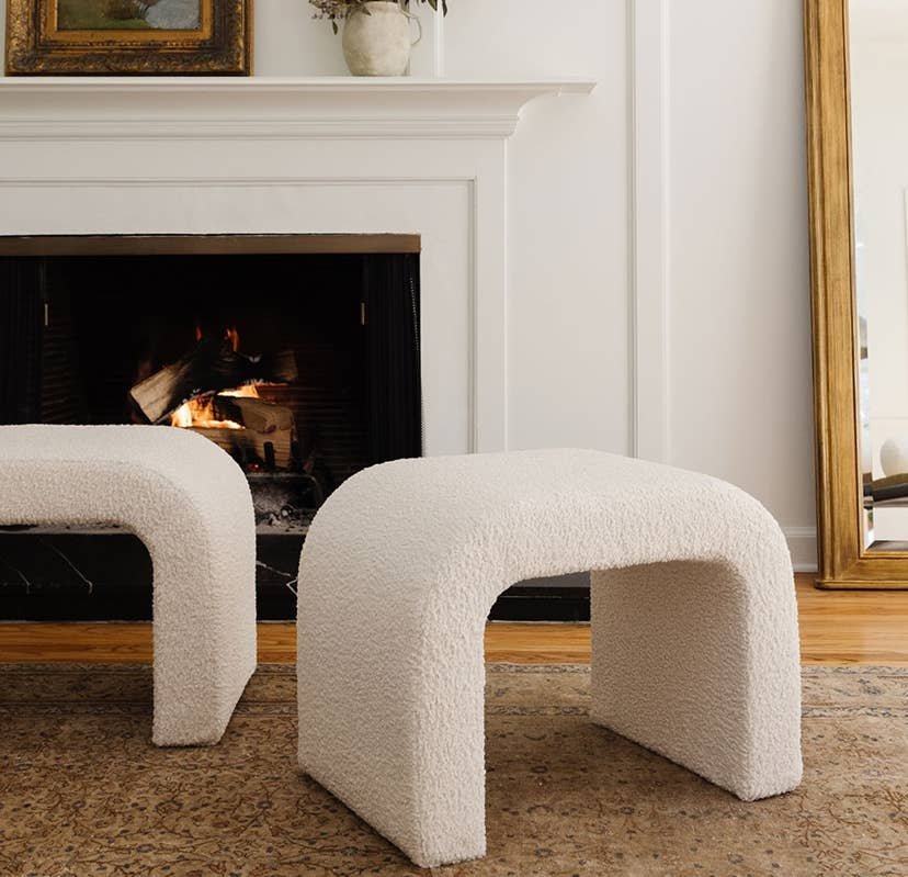 Sohl Boucle Waterfall Ottoman: A Detailed Look at the Aldi Find